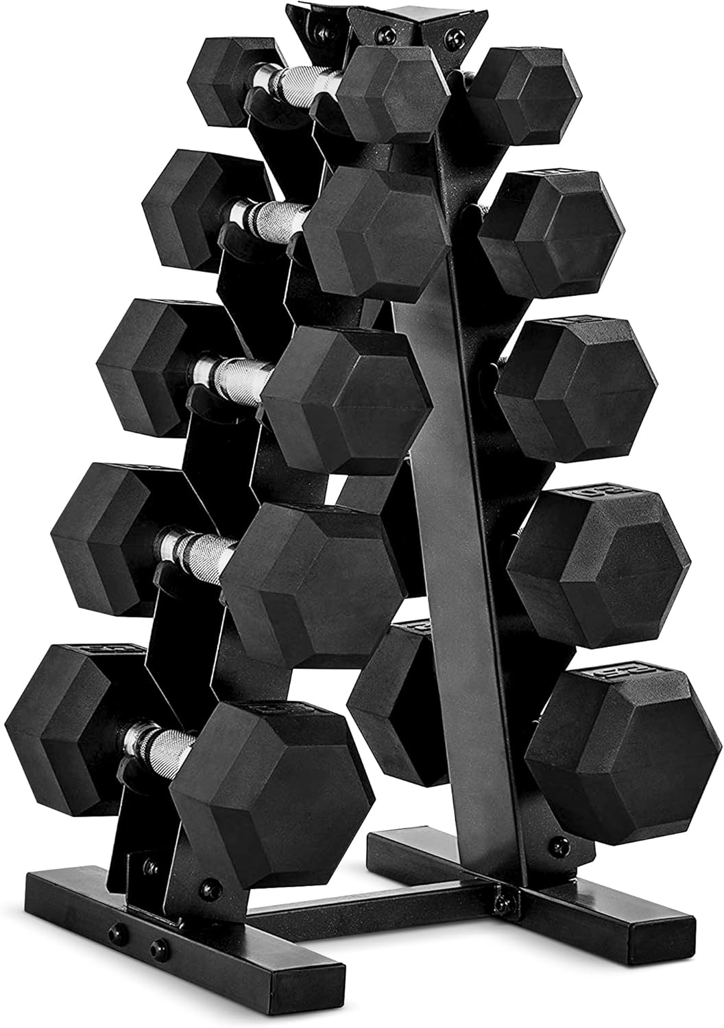 dumbbell combo with rack